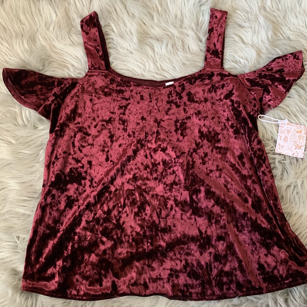 Velvet Cold Shoulder Tank